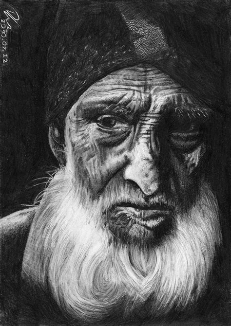 Sad Old Man - pencil by Dickytheone on DeviantArt