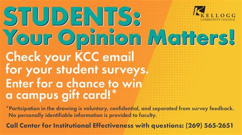 Students Take Our Evaluation Of Instruction Survey For A Chance To Win