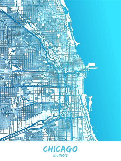 Chicago Map Abstract Stock Illustrations 176 Chicago Map Abstract