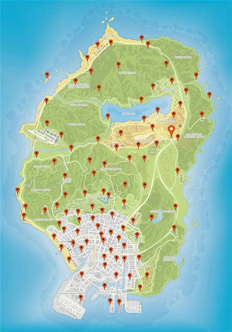 GTA V conheça o mapa e onde pegar os itens coletáveis Liga dos