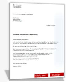 Musterschreiben Aufnahme Lebenspartner In Mietwohnung