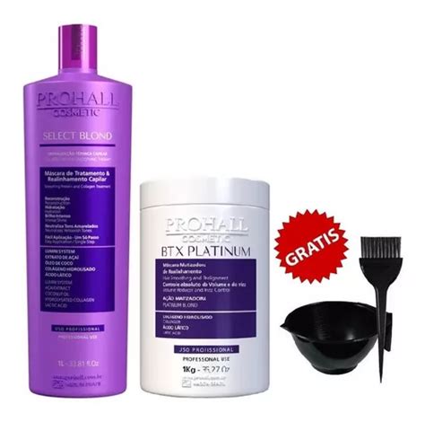 Prohall Blonde Lt Btx Platinum Kg Kit Aplica O Parcelamento