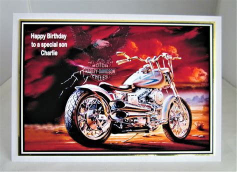 Harley Davidson birthday card