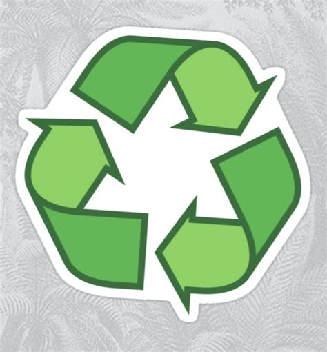 Recycling Symbol Stickers Three Shades Of Green Imagenes De Reciclaje Camion De Basura