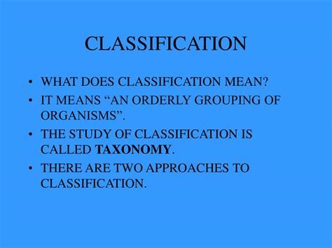 Ppt Classification Powerpoint Presentation Free Download Id 866941