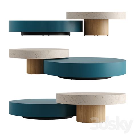 Dolmen Round Coffee Table By Lema Table 3d Model