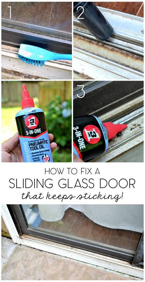 5 Minute Fix Unsticking The Sliding Glass Door Glass Door Repair Sliding Glass Door Repair