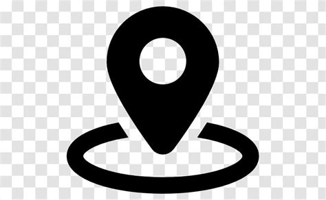 Google Maps Black And White Map Marker Transparent Png