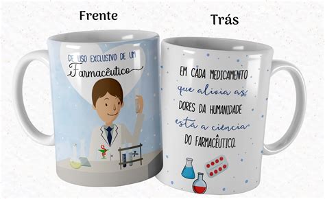 Caneca Farmac Utico Profiss O Farm Cia Embalagem No Elo