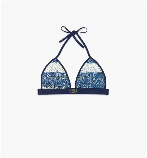 Mcm Meta Ocean Jacquard Bikini Top Multi Editorialist