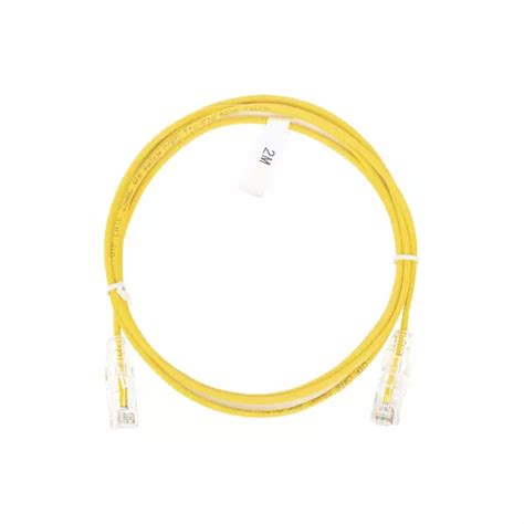 Cable De Parcheo Slim Utp Cat6 2 M Amarillo Diámetro Meses sin