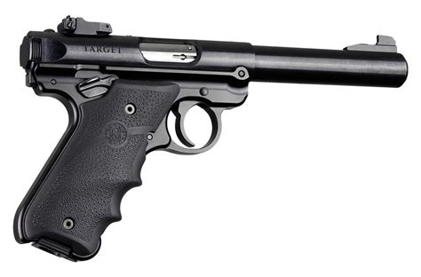 Ruger Mk Iv Black Rubber Grip With Finger Grooves And Right Hand Thumb Rest