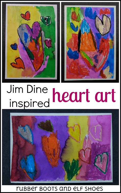 Heart Art Inspired By Jim Dine Rubber Boots And Elf Shoes