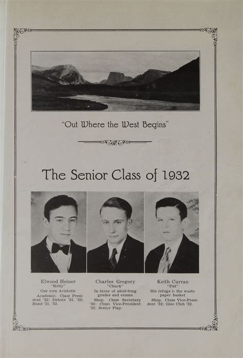 1932 Rock Springs High School Sagebrusher Yearbook : Rock Springs High ...