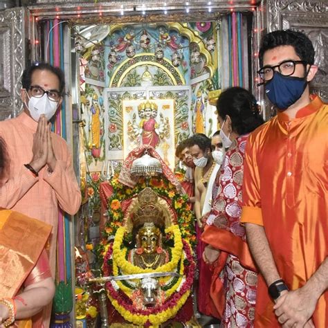 People Queue Up Outside Temples As 1st Day Of Navarati Celebrations