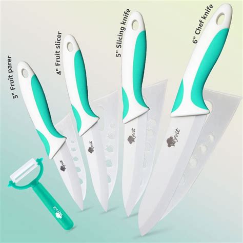 Ceramic Knives With Sheaths Covers Paring Knife Slicing