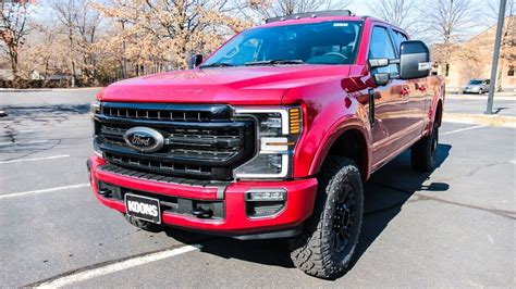 Loaded Up Rapid Red F 350 Lariat Tremor Black Pkg 73l V8 Black