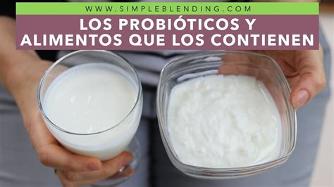 LOS PROBIÓTICOS Y LOS ALIMENTOS QUE LOS CONTIENEN Qué son los