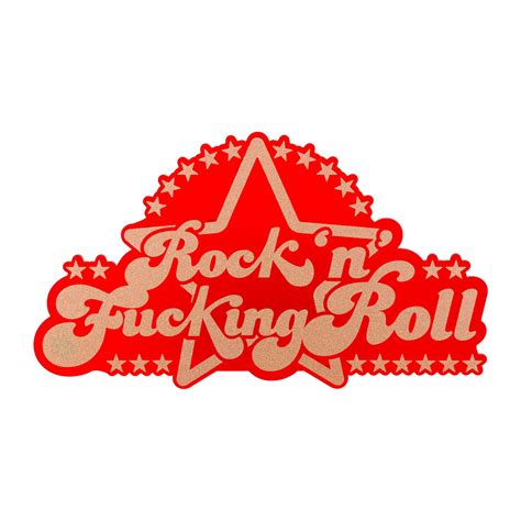Curly Mark Rock and F***ing Roll Acrylic Wall Art | Original Pop Art ...