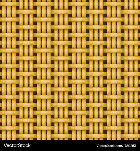 Wicker Basket Weaving Pattern Seamless Texture Vector Image