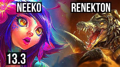 Neeko Vs Renekton Top 214 Rank 11 Neeko Kr Master 133 Youtube