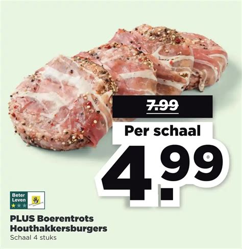 Plus Boerentrots Houthakkersburgers Aanbieding Bij Plus