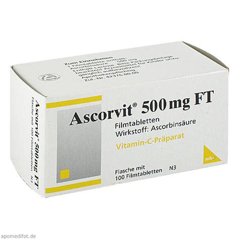 ASCORVIT 500 Mg FT Filmtabletten 100 St 11 89