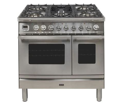 ILVE 36 Inch Professional Plus Series Freestanding Double Oven Dual Fu