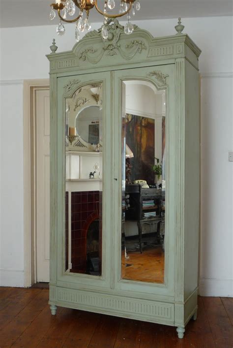 Exterior Of Painted Henri Ii Style Vintage French Armoire French