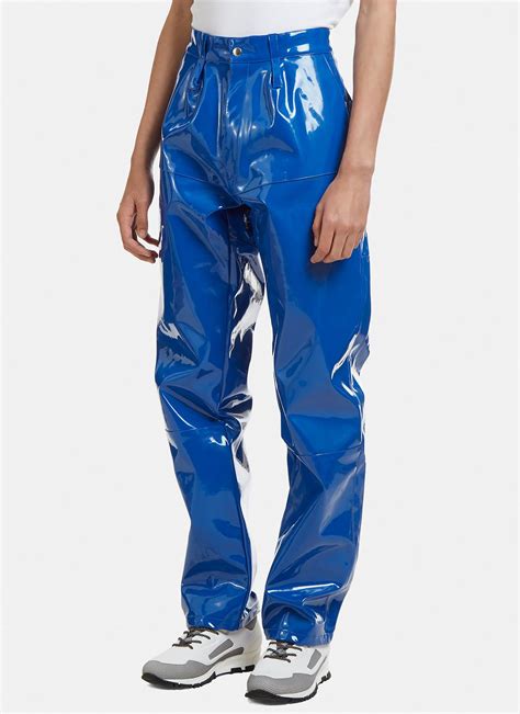Gmbh Seam Pvc Pants Blue For Men Lyst Uk