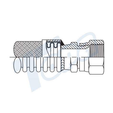 Jic Thread Metal Flexible Hoses Assembly Wholesaler Topa