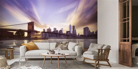 Brooklyn Bridge Sunset Wallpaper | Wallsauce US