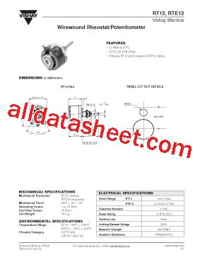 RT12 Datasheet(PDF) - Vishay Siliconix