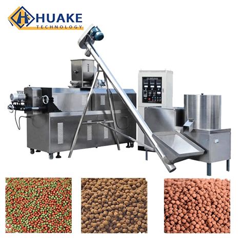 Automatic Twin Screw Extruder Floating Sinking Fish Feed Pet Food