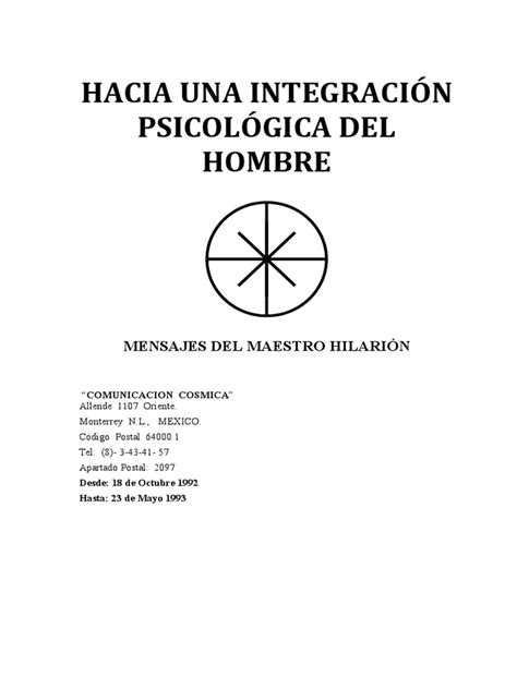 PDF Hacia Una Integracion Psicolgica Del Hombre DOKUMEN TIPS