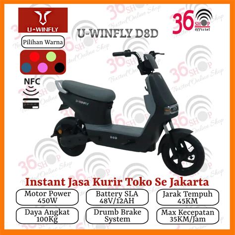 Jual Sepeda Listrik Uwinfly D8D 450 Watt NFC Garansi Resmi Uwinfly