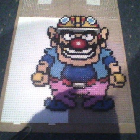 Wario From The Warioware And Wario Land Game Series Made With Hama