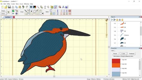 Hatch Vs Embrilliance Vs Embird Digitizing A Vector Drawing For Embroidery Youtube