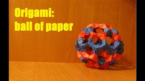 Diy Оригами как сделать шар из бумаги Origami How To Make A Ball Out