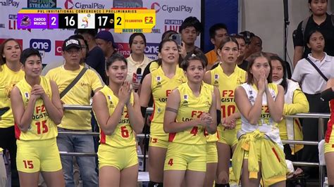 F2 Logistics Choco Mucho Set 5 Finish 2023 PVL Invitational