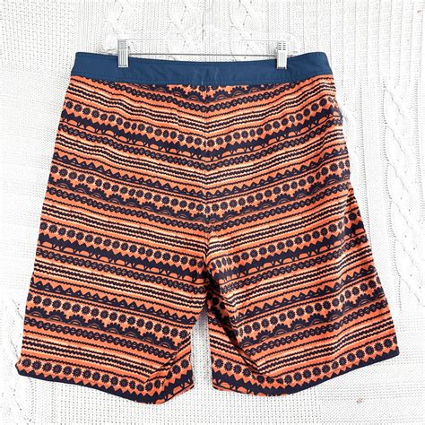 Patagonia Wavefarer Sunset Boardshorts Mens 36 Orange Gem