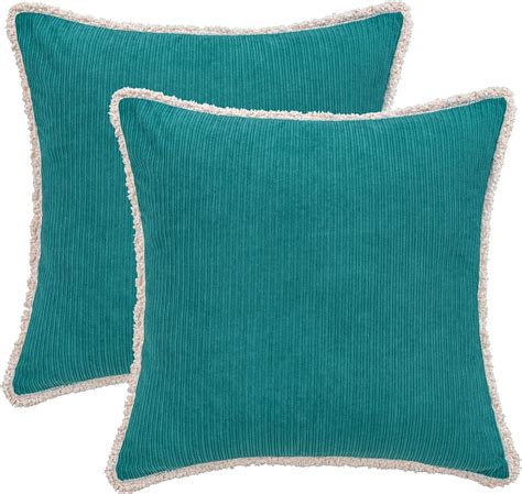 Hwy 50 Teal Decorative Throw Pillow Covers 16x16 Inch For Couch Sofa Bed Living Room