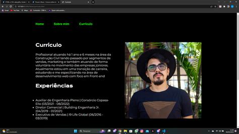 Projeto Desafio Do Curr Culo Projeto Html E Css Cabe Alho