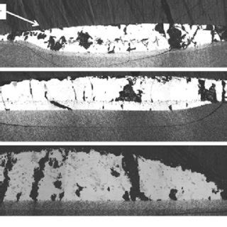 Optical Microscope Om Pictures Of The Cross Sections Of The Ni Zrb