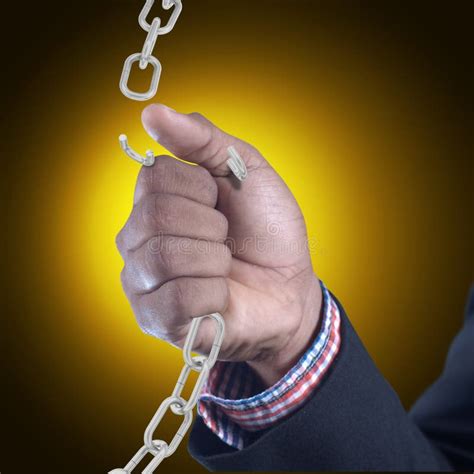 Business Man With Broken Chain Stock Photo Image Of Ideas Male 54473044