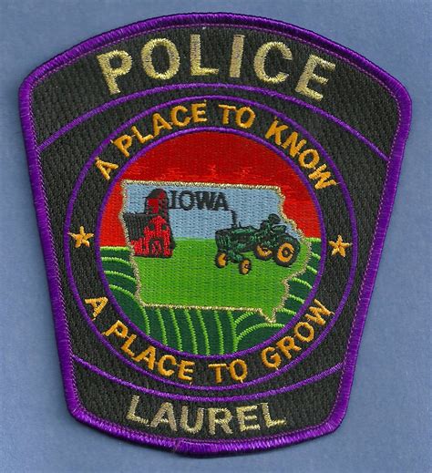 Laurel Iowa Police Patch