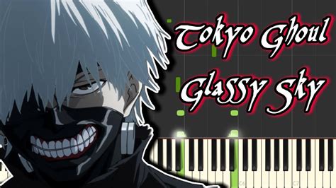 Old Version Tokyo Ghoul Glassy Sky Synthesia Piano Tutorial Youtube