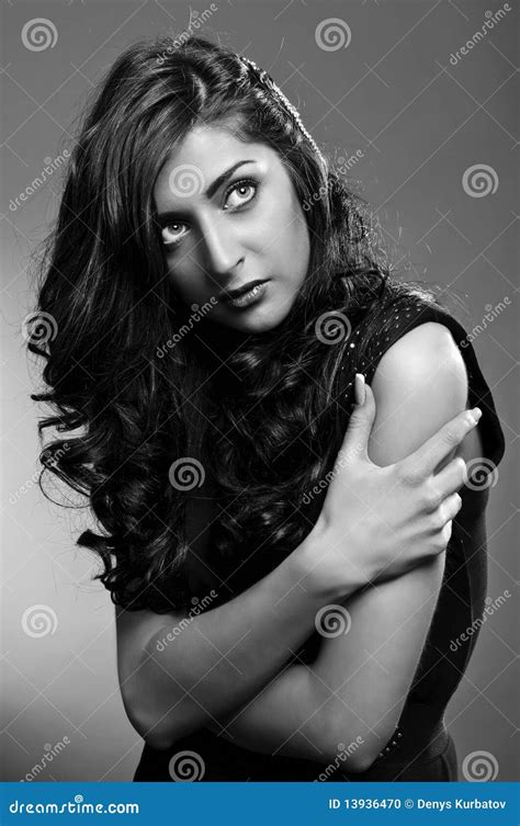 Dramatic Pose Stock Photo Image Of Attractive Fashion 13936470