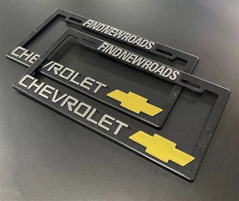 Pzs Marcos Porta Placas Chevrolet Plasticos