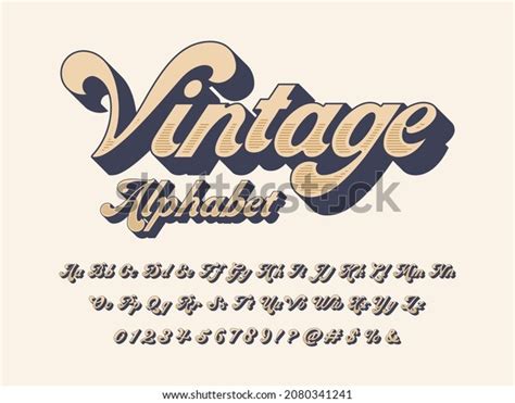 Vector Groovy Hippie Style Alphabet Design Stock Vector Royalty Free 2080341241 Shutterstock